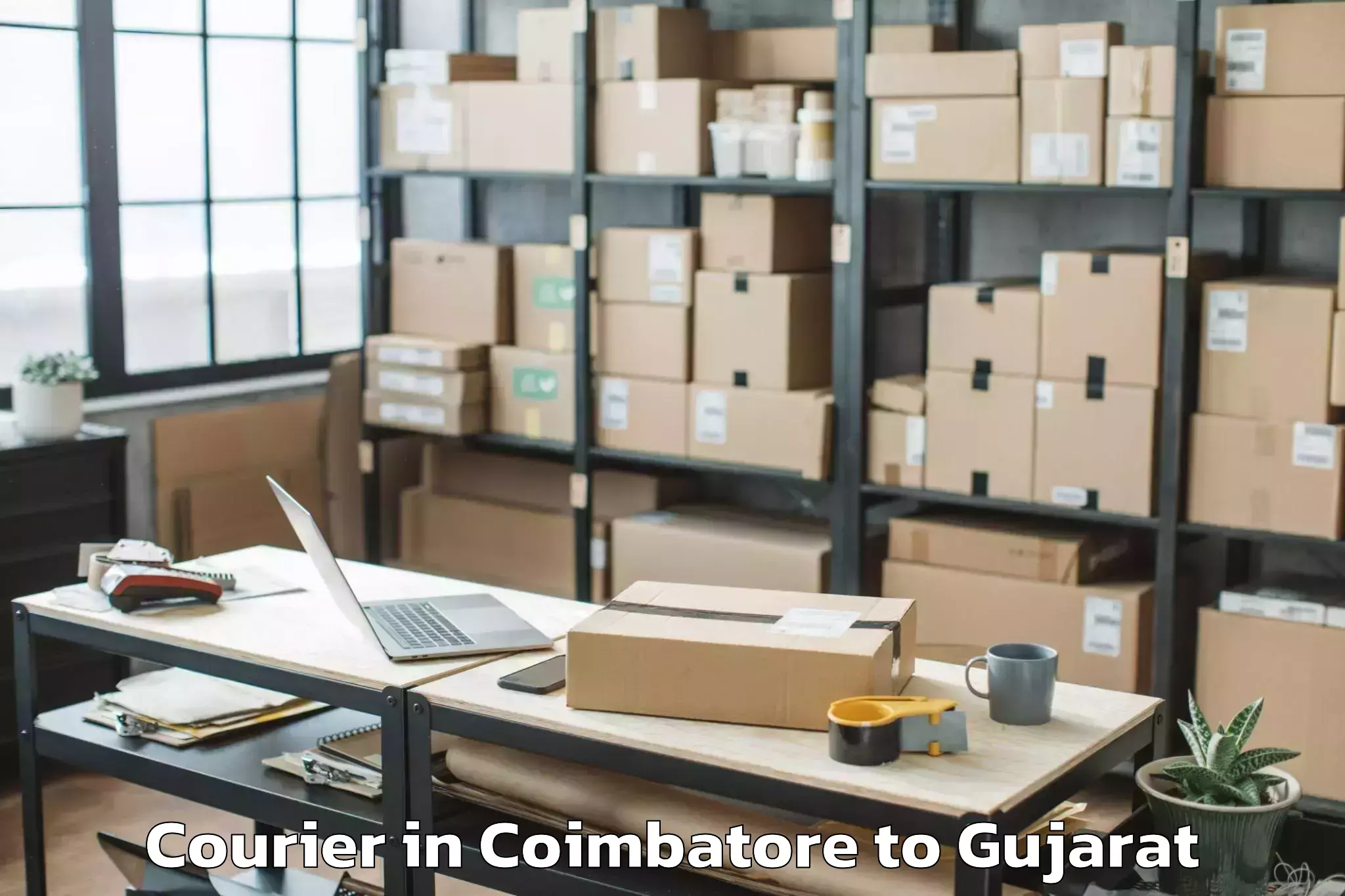 Book Your Coimbatore to Balasinor Courier Today